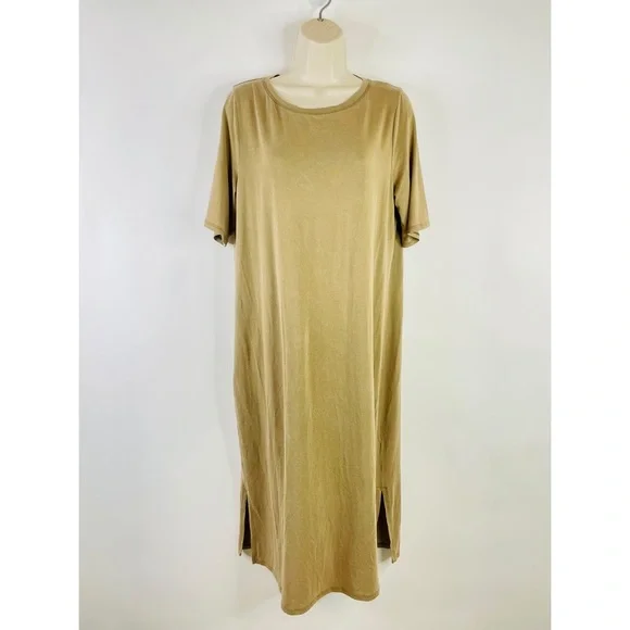 Eileen Fisher | Dresses | Eileen Fisher Gold Sand Stretch Jersey Knit Jewel Neckline Tshirt Dress | Poshmark Eileen Fisher | Dresses | Eileen Fisher Gold Sand Stretch Jersey Knit Jewel Neckline Tshirt Dress | Poshmark